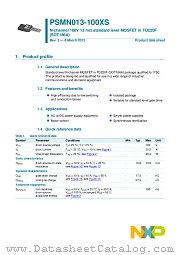 PSMN013-100XS datasheet pdf NXP Semiconductors