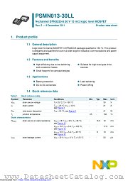 PSMN013-30LL datasheet pdf NXP Semiconductors