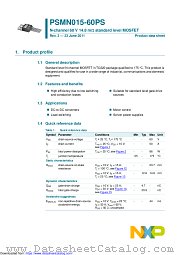 PSMN015-60PS datasheet pdf NXP Semiconductors