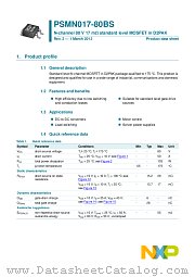 PSMN017-80BS datasheet pdf NXP Semiconductors