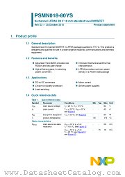 PSMN018-80YS datasheet pdf NXP Semiconductors