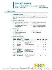PSMN026-80YS datasheet pdf NXP Semiconductors