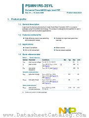 PSMN1R5-25YL datasheet pdf NXP Semiconductors