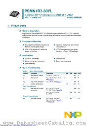PSMN1R7-30YL datasheet pdf NXP Semiconductors