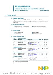 PSMN1R8-30PL datasheet pdf NXP Semiconductors