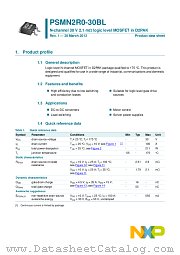PSMN2R0-30BL datasheet pdf NXP Semiconductors