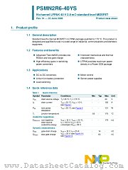 PSMN2R6-40YS datasheet pdf NXP Semiconductors