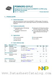 PSMN3R2-25YLC datasheet pdf NXP Semiconductors