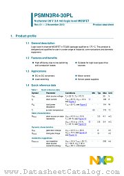 PSMN3R4-30PL datasheet pdf NXP Semiconductors
