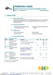 PSMN4R3-100ES datasheet pdf NXP Semiconductors