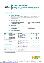 PSMN4R3-100PS datasheet pdf NXP Semiconductors