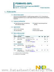 PSMN4R3-30PL datasheet pdf NXP Semiconductors