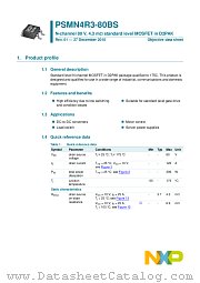 PSMN4R3-80BS datasheet pdf NXP Semiconductors