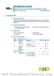 PSMN4R3-80PS datasheet pdf NXP Semiconductors