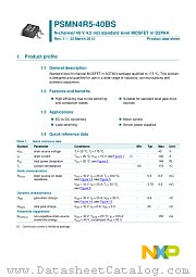 PSMN4R5-40BS datasheet pdf NXP Semiconductors