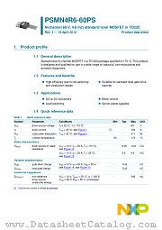 PSMN4R6-60PS datasheet pdf NXP Semiconductors