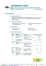 PSMN5R0-100PS datasheet pdf NXP Semiconductors