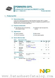 PSMN5R0-30YL datasheet pdf NXP Semiconductors