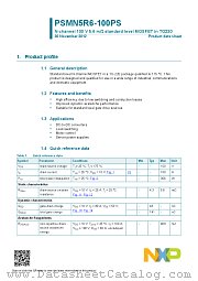 PSMN5R6-100PS datasheet pdf NXP Semiconductors