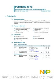 PSMN5R8-40YS datasheet pdf NXP Semiconductors