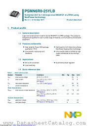 PSMN6R0-25YLB datasheet pdf NXP Semiconductors