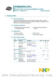 PSMN6R0-30YL datasheet pdf NXP Semiconductors