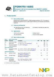 PSMN7R0-100BS datasheet pdf NXP Semiconductors