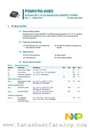 PSMN7R6-60BS datasheet pdf NXP Semiconductors