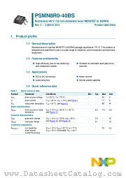 PSMN8R0-40BS datasheet pdf NXP Semiconductors