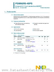 PSMN8R0-40PS datasheet pdf NXP Semiconductors