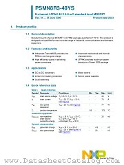 PSMN8R3-40YS datasheet pdf NXP Semiconductors