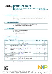 PSMN8R5-100PS datasheet pdf NXP Semiconductors