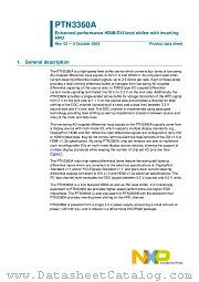 PTN3360ABS datasheet pdf NXP Semiconductors
