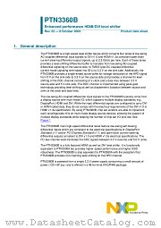 PTN3360BBS datasheet pdf NXP Semiconductors