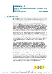 PTN3361BBS datasheet pdf NXP Semiconductors