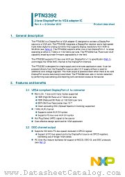 PTN3392BS datasheet pdf NXP Semiconductors
