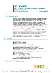 SC16C650BIB48 datasheet pdf NXP Semiconductors