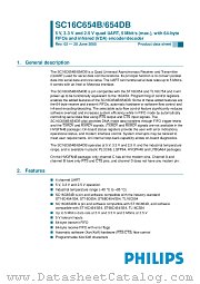 SC16C654BIBM datasheet pdf NXP Semiconductors