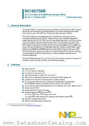 SC16C750BIBS datasheet pdf NXP Semiconductors