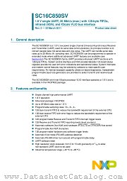 SC16C850SVIBS datasheet pdf NXP Semiconductors