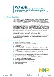 SC16C852LIET datasheet pdf NXP Semiconductors