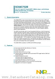 SC68C752BIBS datasheet pdf NXP Semiconductors