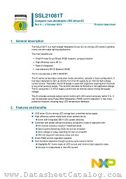 SSL21081T datasheet pdf NXP Semiconductors