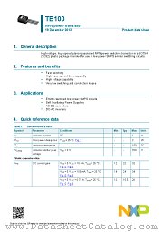 TB100 datasheet pdf NXP Semiconductors