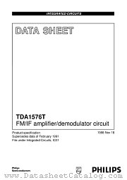 TDA1576T datasheet pdf NXP Semiconductors