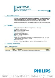 TDA6107AJF datasheet pdf NXP Semiconductors