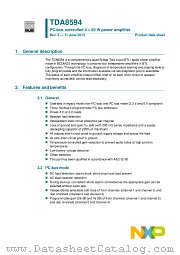 TDA8594SD datasheet pdf NXP Semiconductors