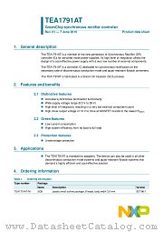 TEA1791AT datasheet pdf NXP Semiconductors