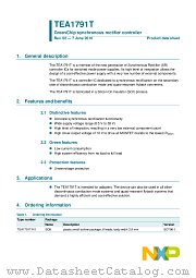 TEA1791T datasheet pdf NXP Semiconductors