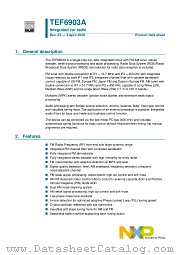 TEF6903AH datasheet pdf NXP Semiconductors